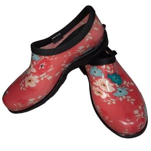 Sloggers Coral Garden Waterproof Clogs SZ 7
